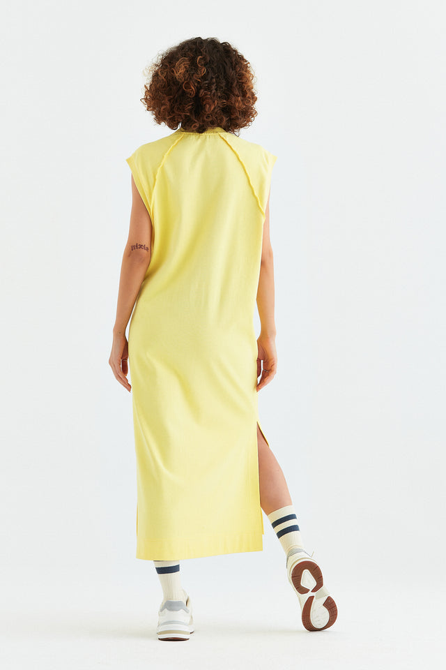 Ärmelloses Kleid Linette in Gelb