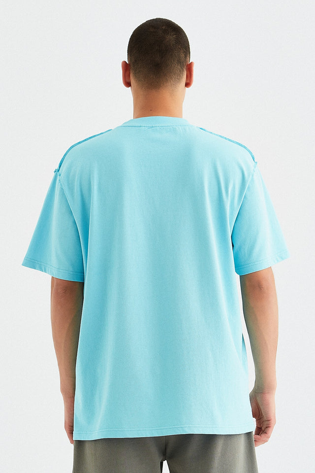 T-Shirt für Herren Lukas in Blau