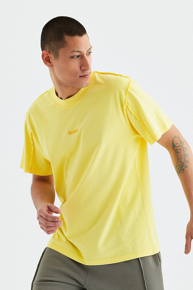 T-Shirt für Herren Lukas in Gelb