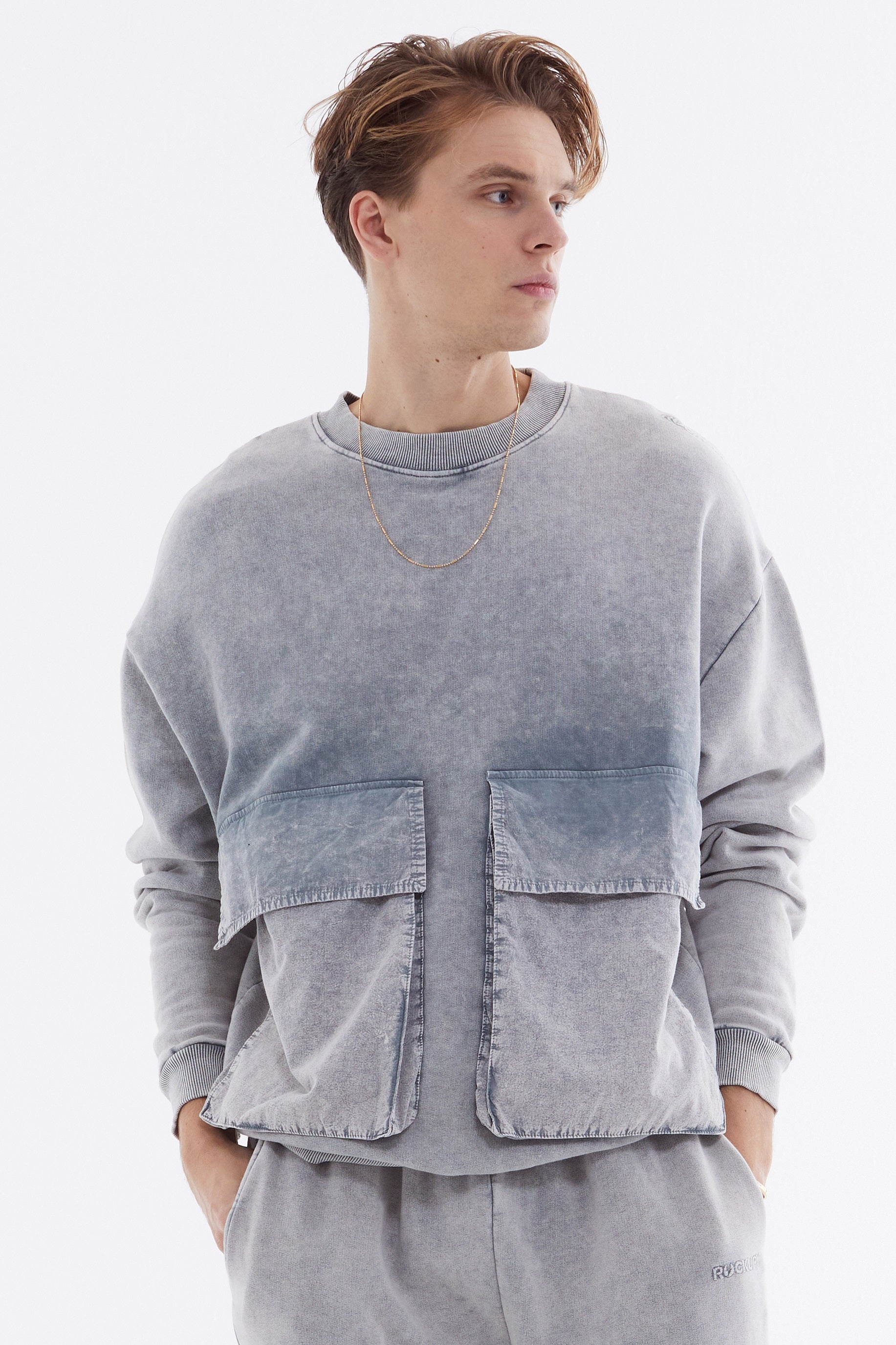 Big grey sweatshirt on sale