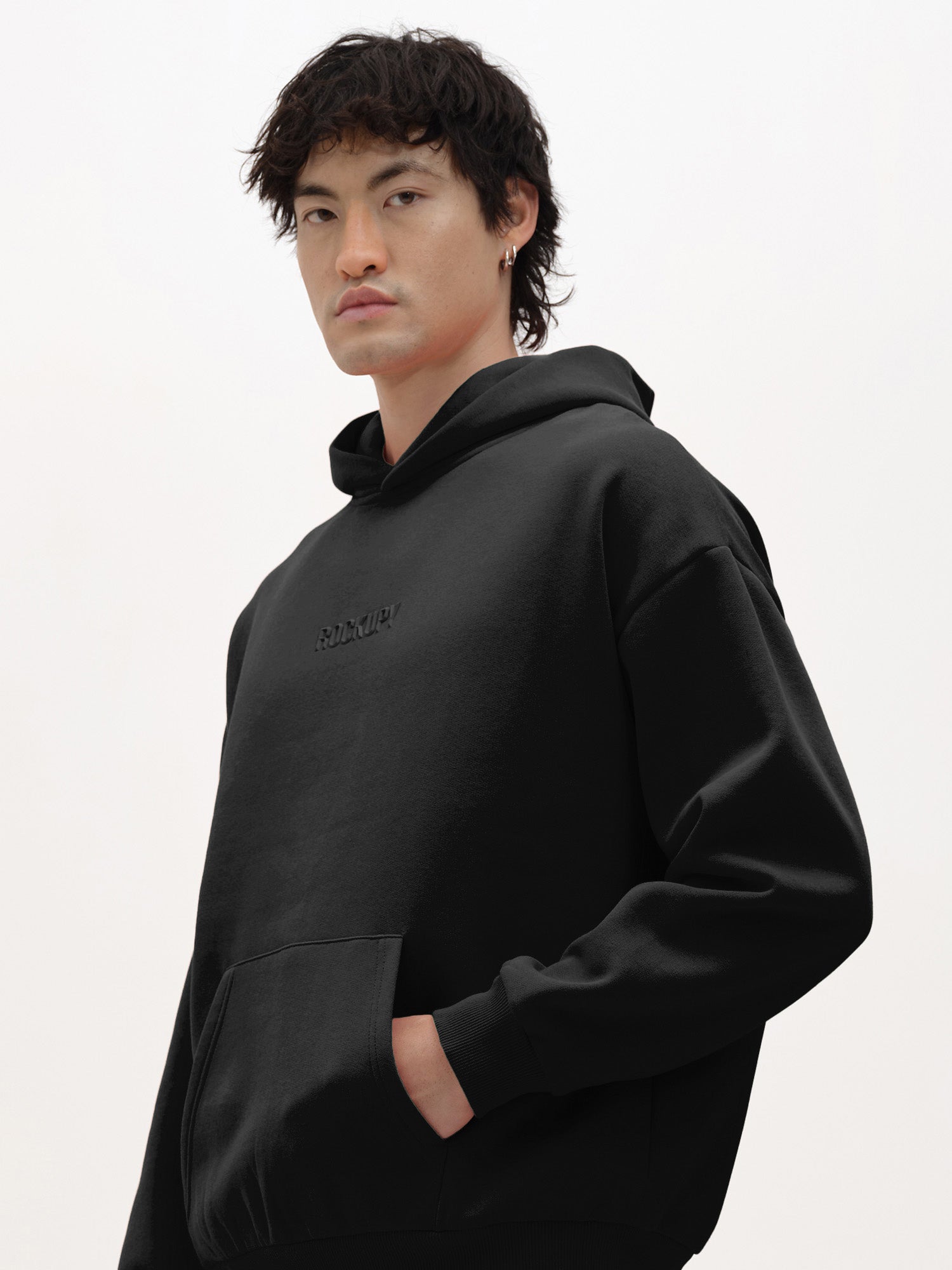 Andriel Oversize Hoodie Black - Rockupy