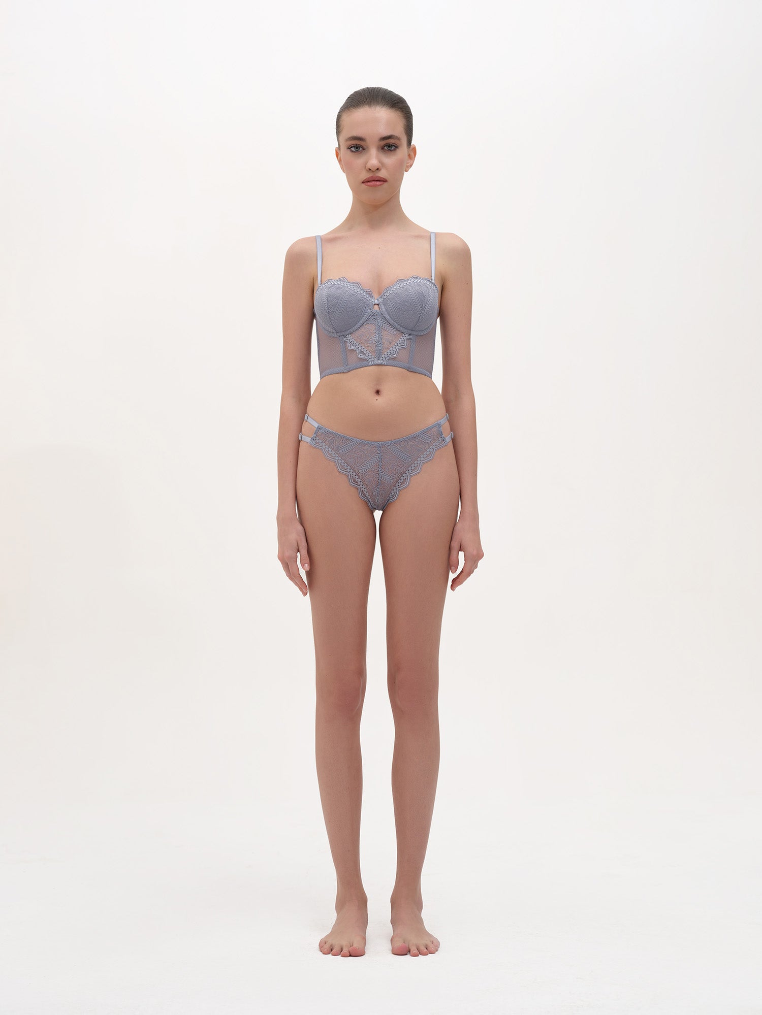 Blau Dessous-Set