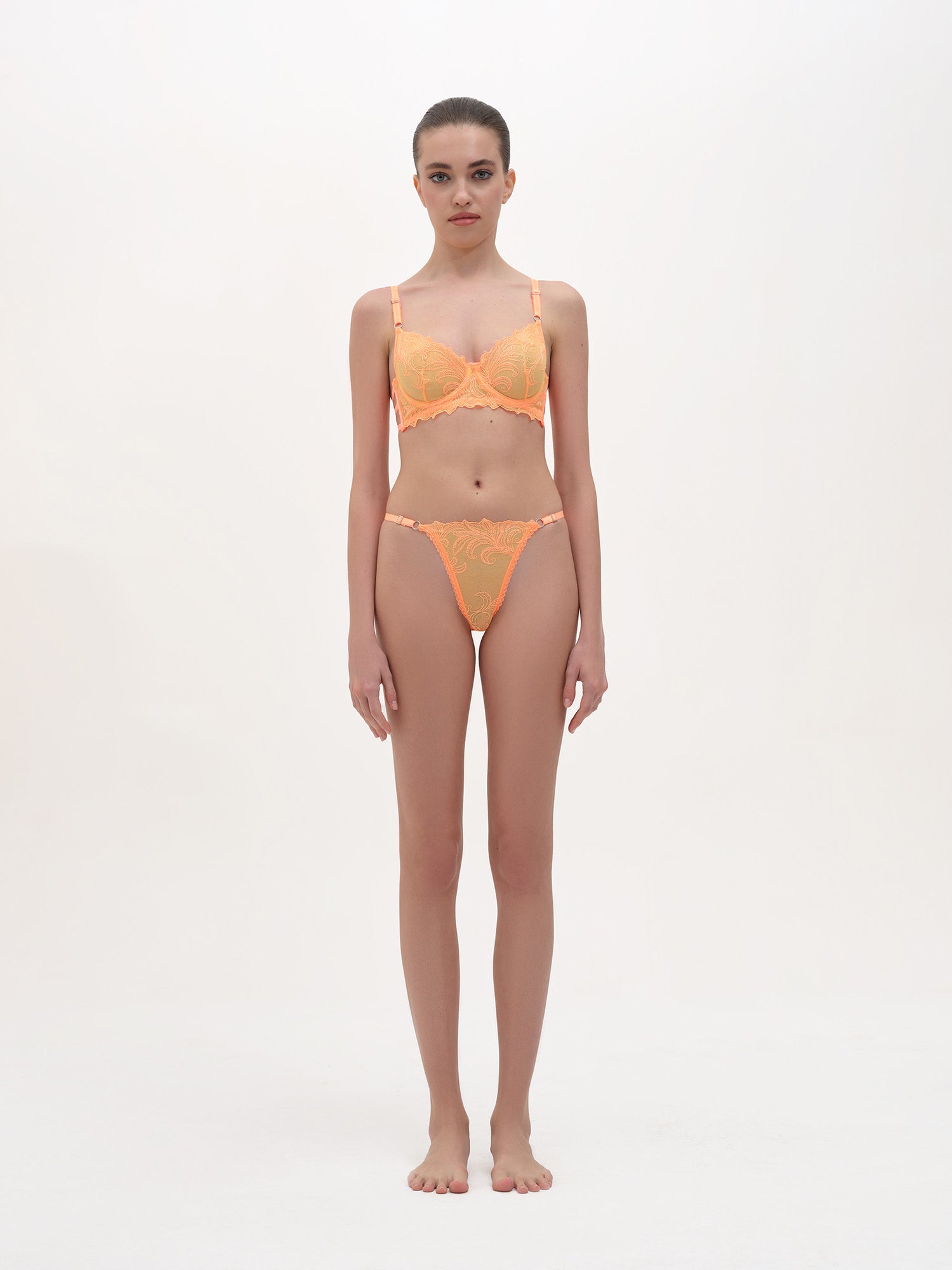 Orange Dessous-Set