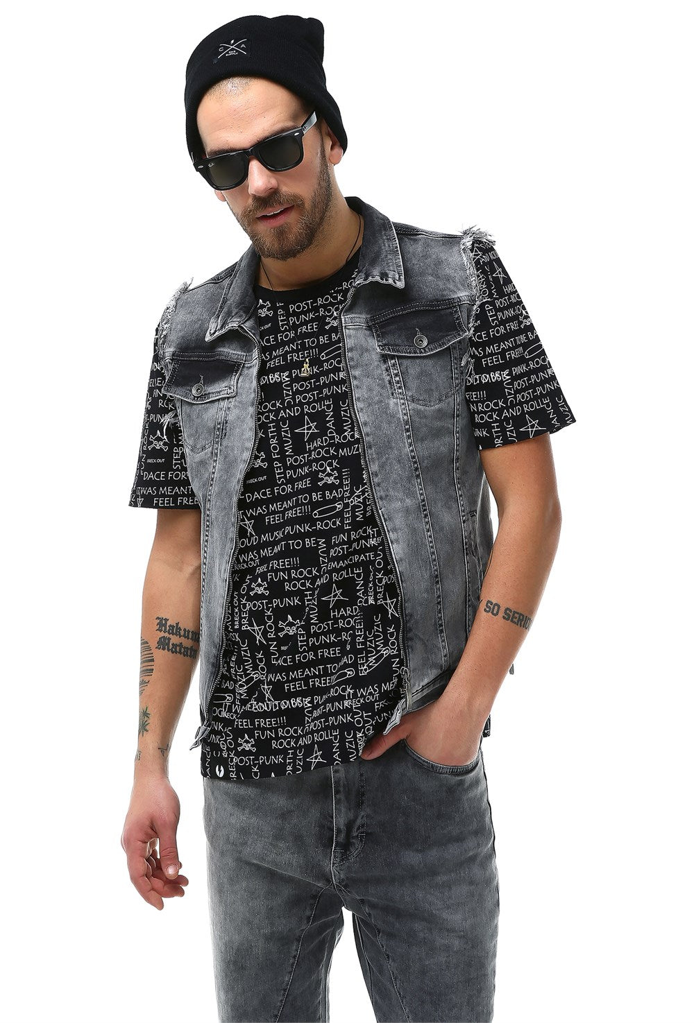 Denim Vest - Rockupy
