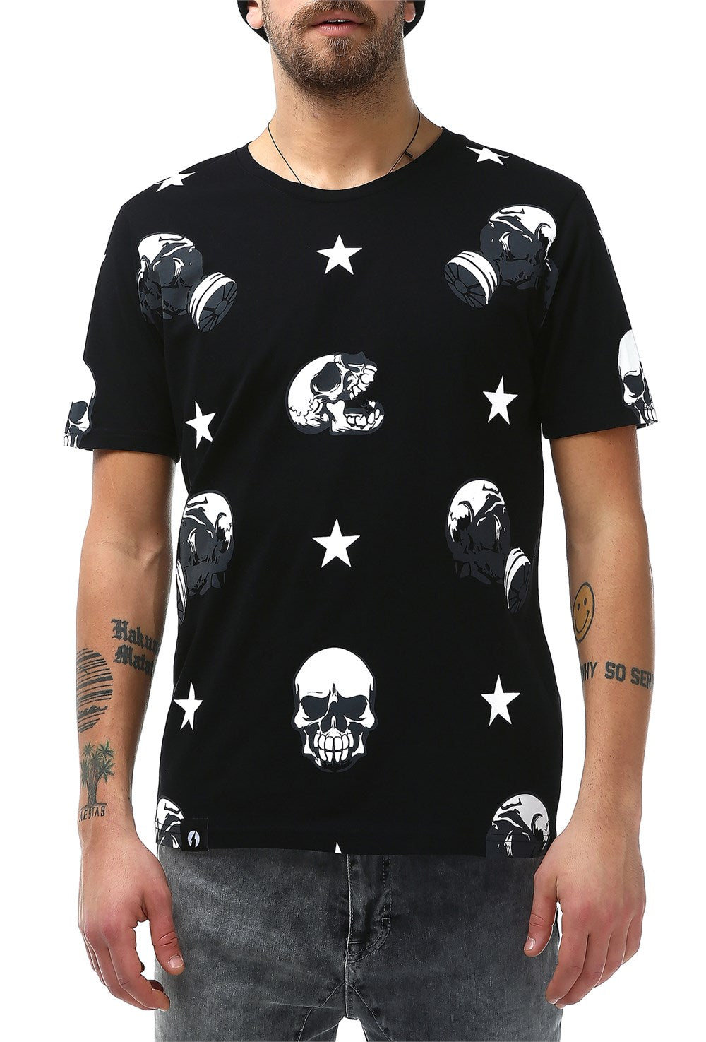 Skull Printed T-shirt - Rockupy