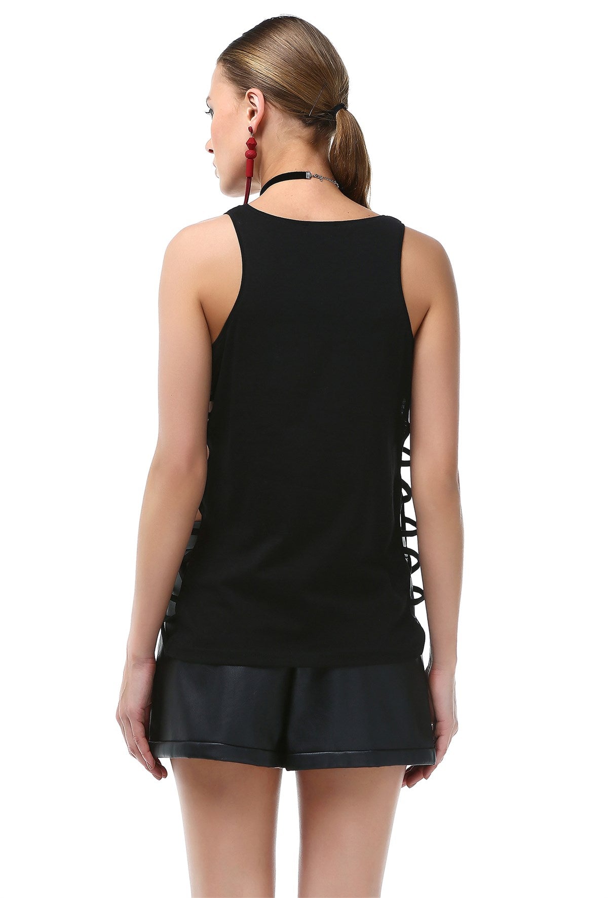 Skull Printed Tank Top - Rockupy