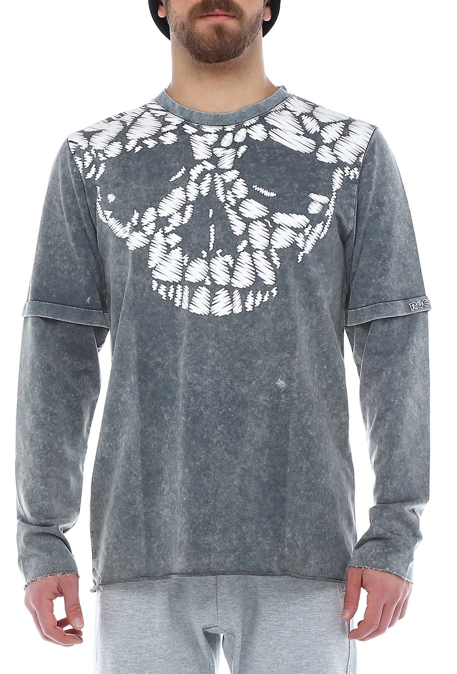 Rockupy Skull Printed Sweatshirt - Rockupy