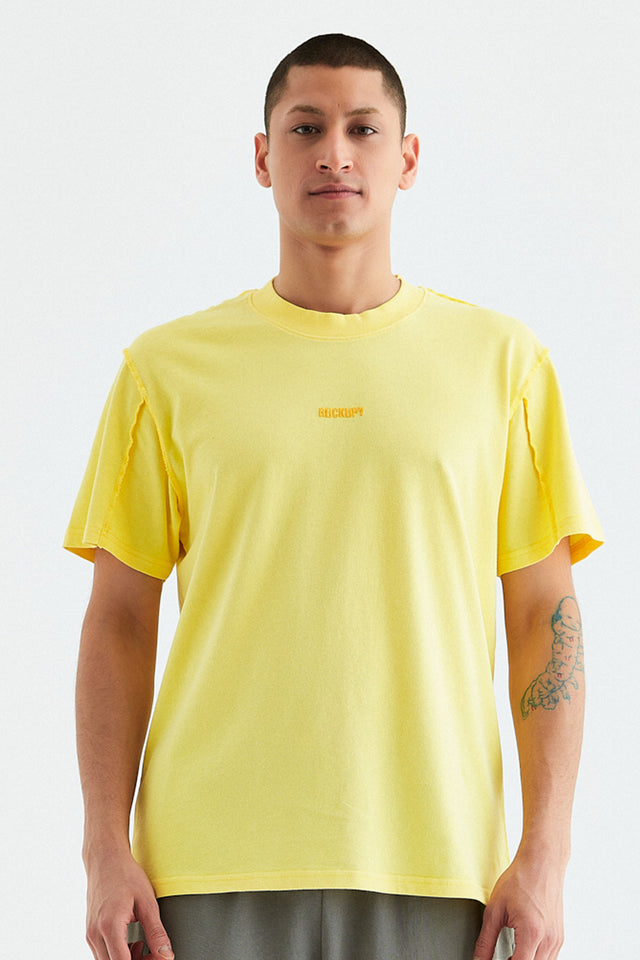 T-Shirt für Herren Lukas in Gelb