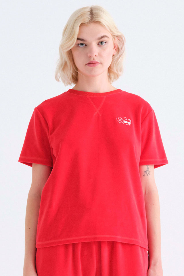 T-Shirt für Damen Vladimira aus Samt