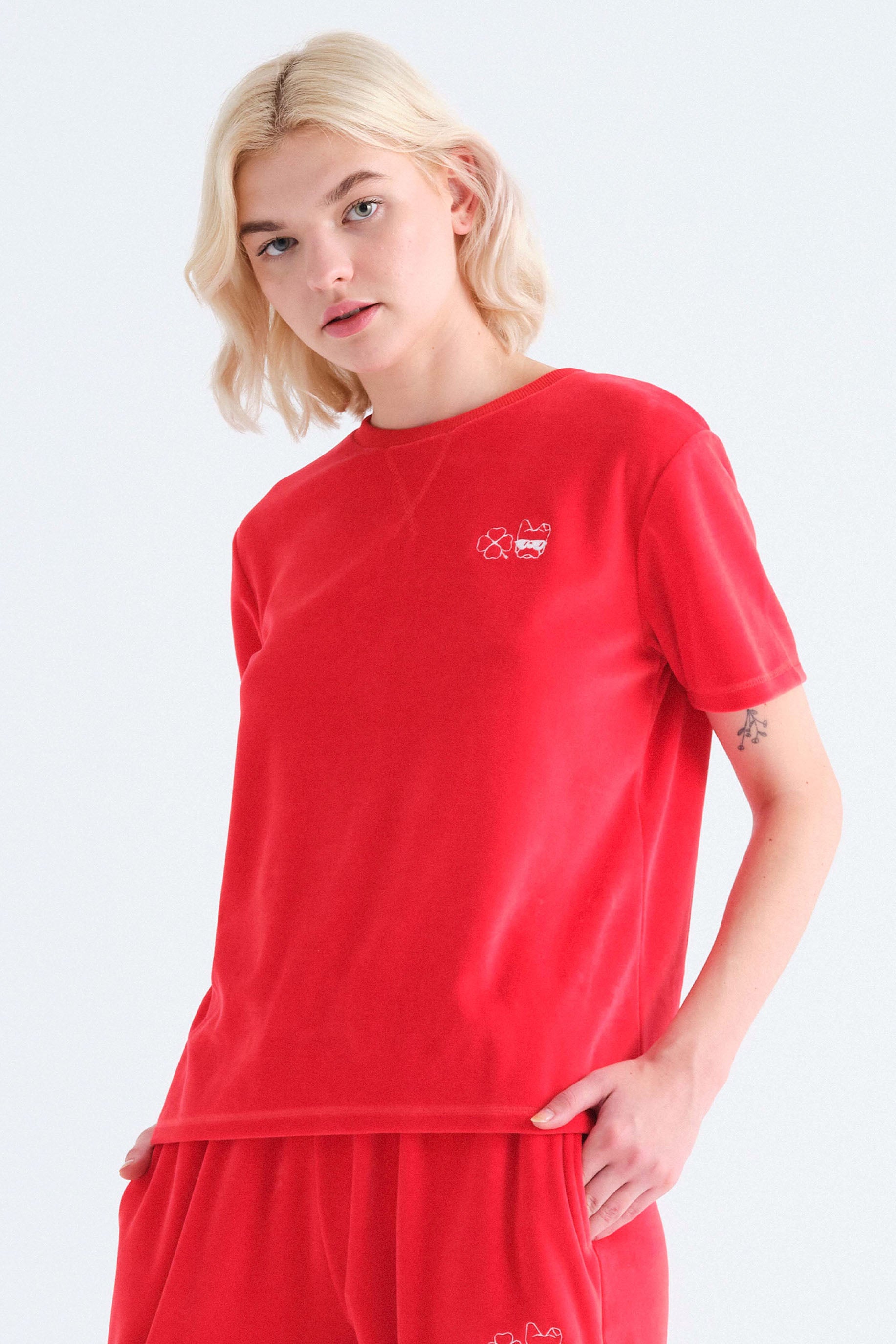 T-Shirt für Damen Vladimira aus Samt