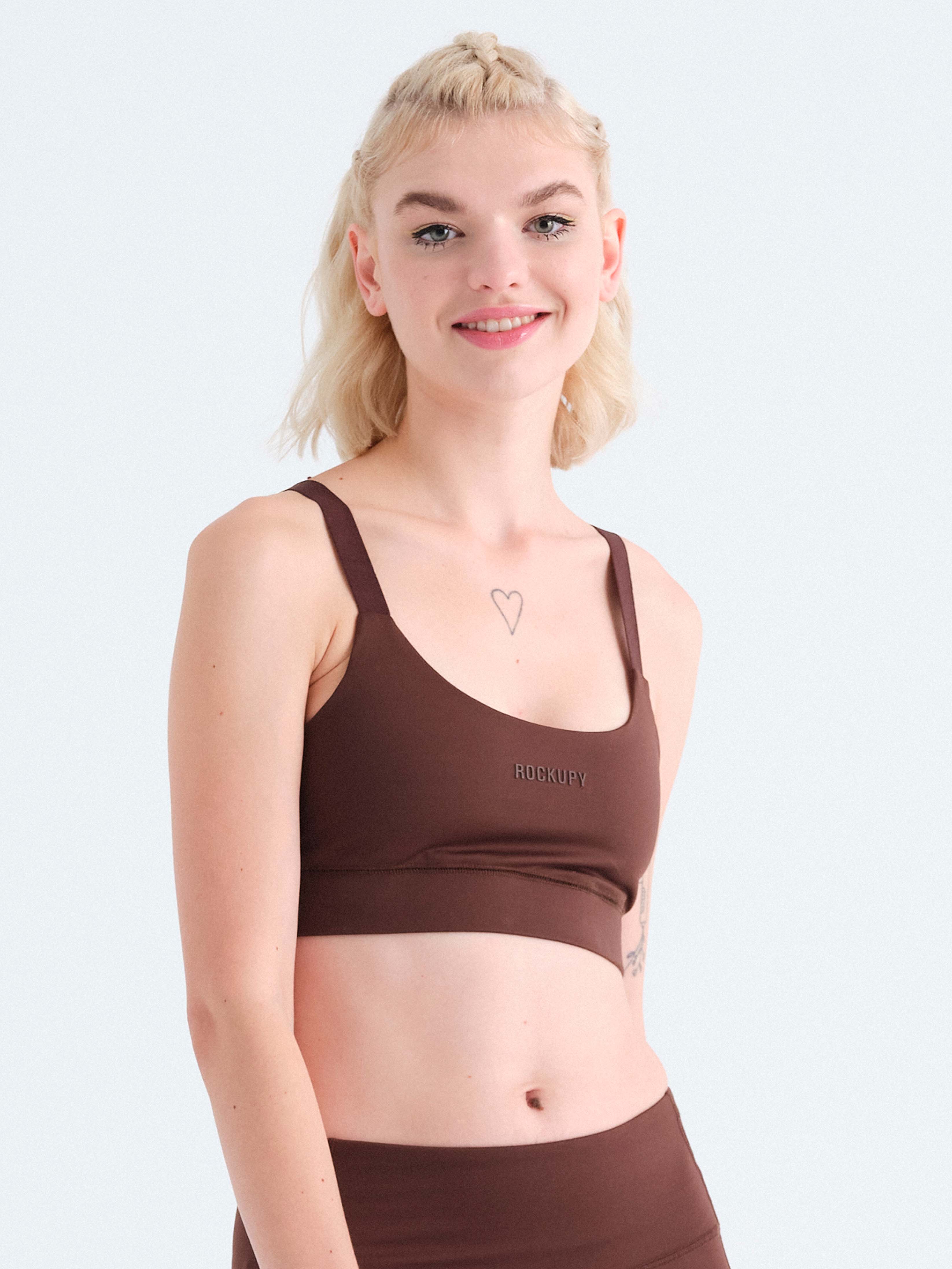 Sport-Top für Damen Chocolate