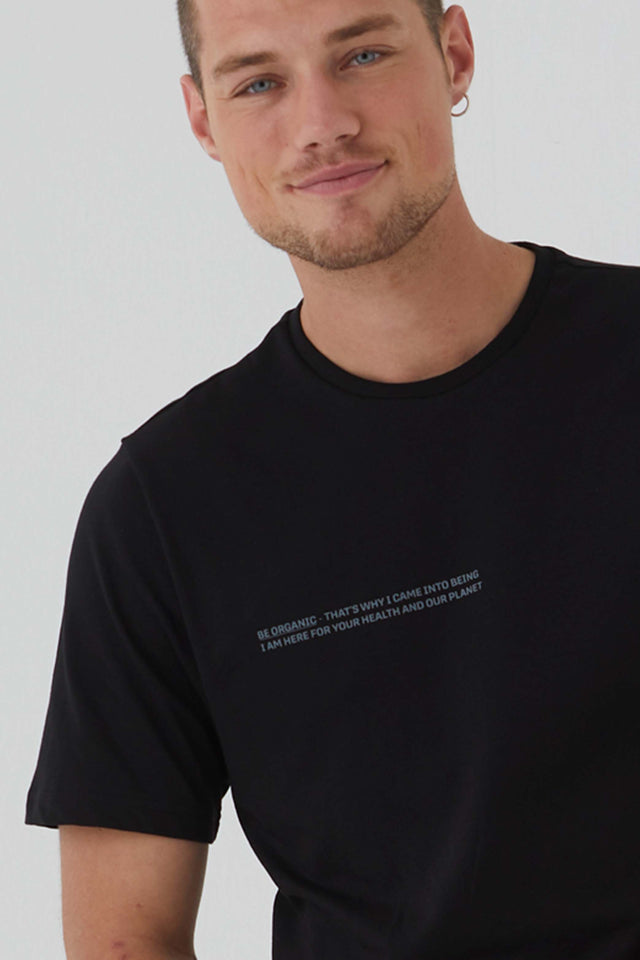 Organic T-Shirt für Herren Onur in Schwarz