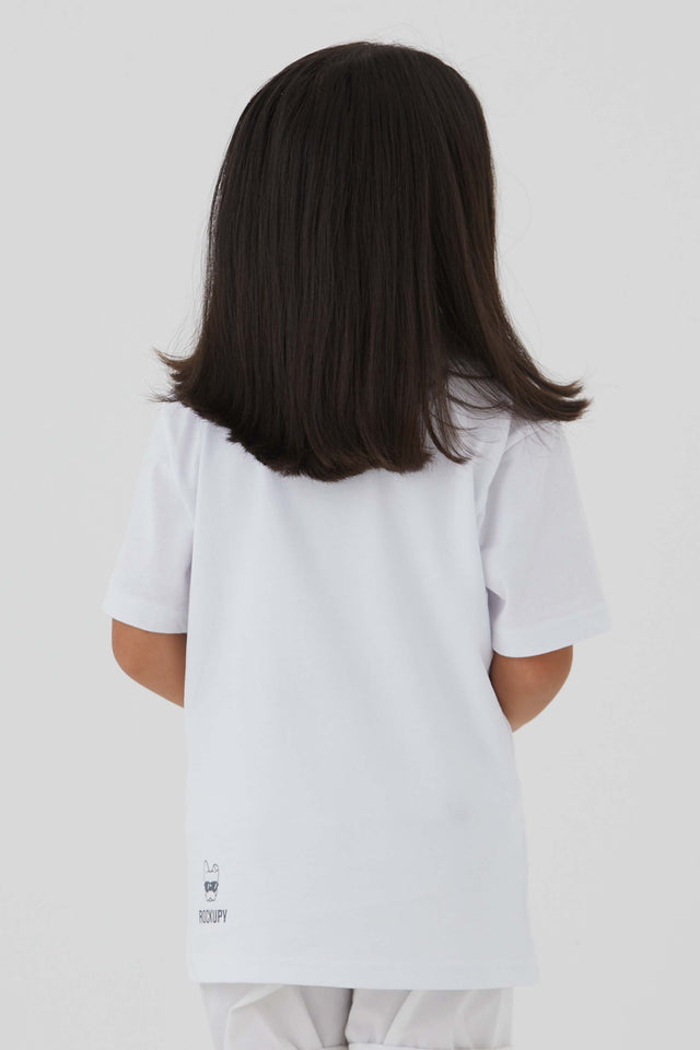 Organic Kinder T-Shirt Unisex Quoc in Weiß