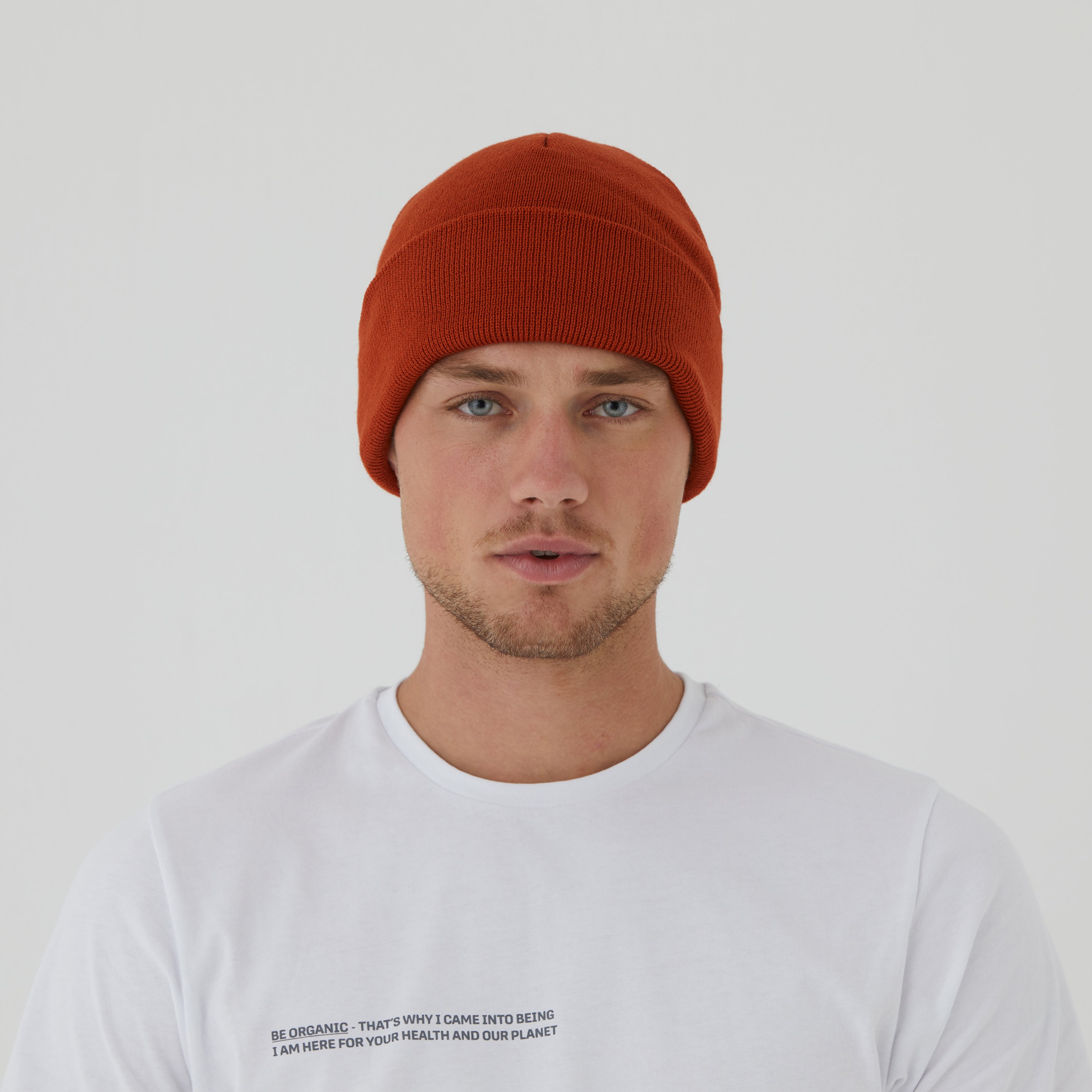 Beanie Unisex in Spicy Orange