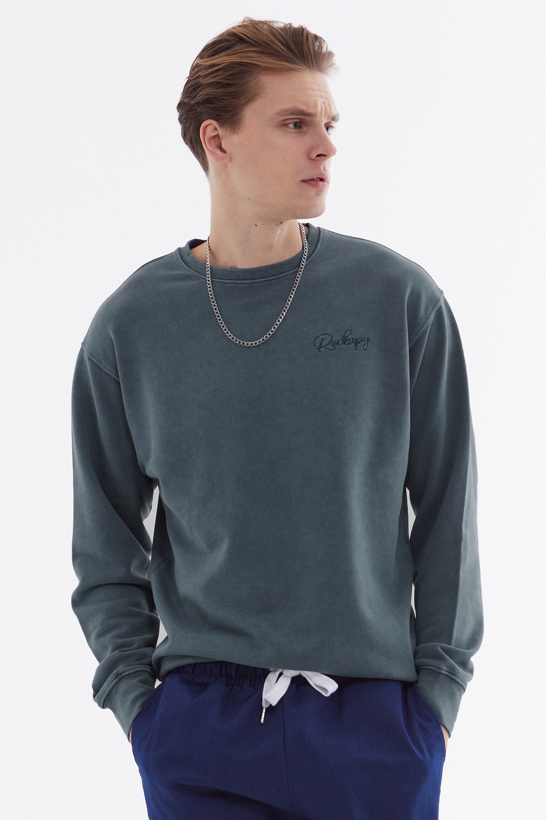 Sweatshirt Unisex in Grün