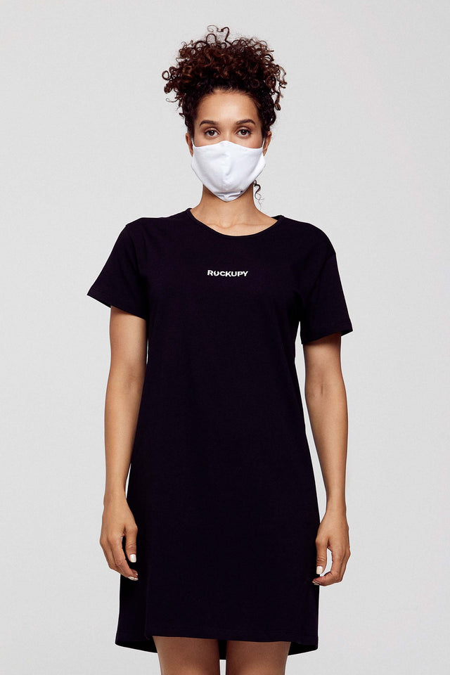 T-Shirt-Kleid für Damen in Schwarz