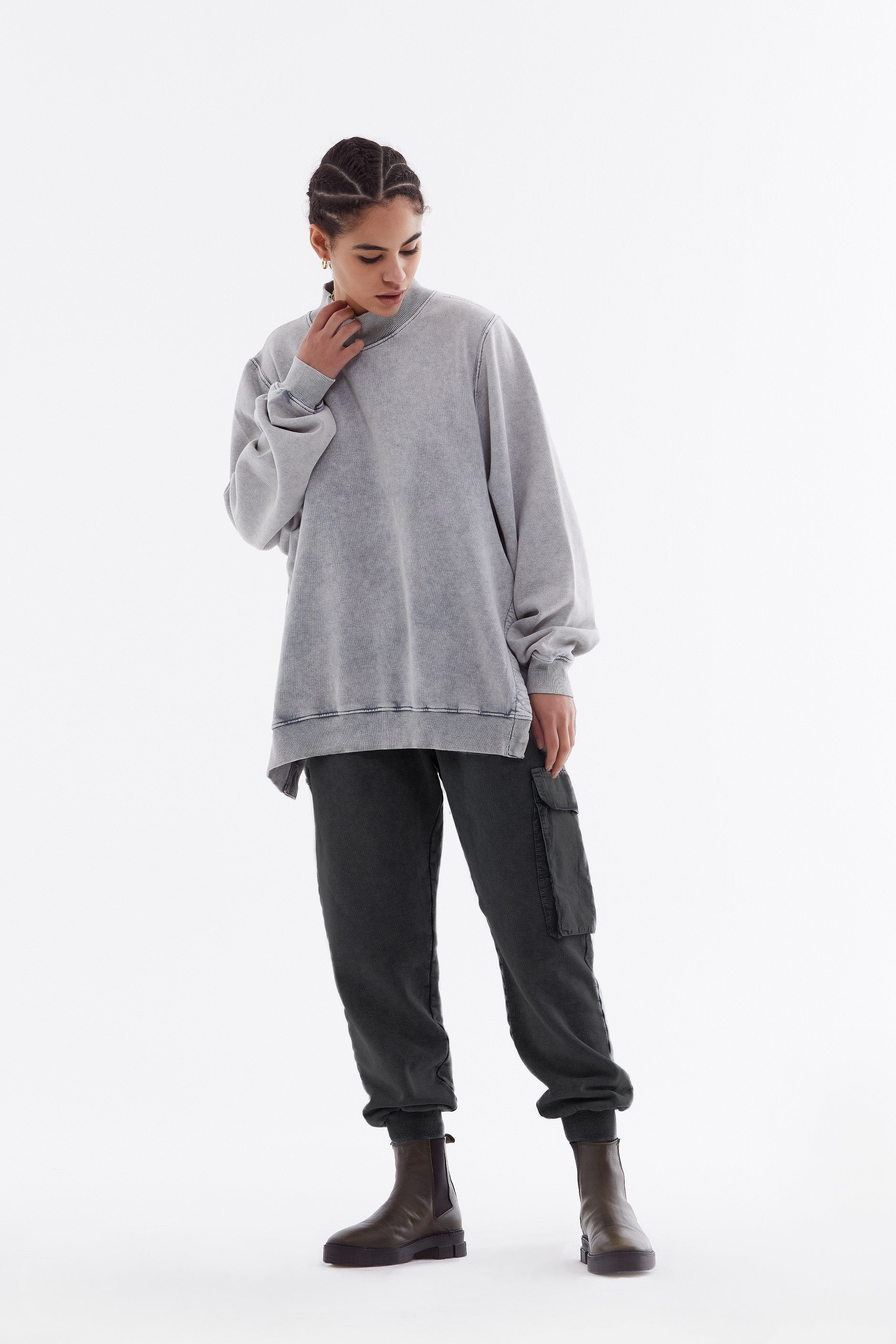 Slit Sweatshirt - Rockupy